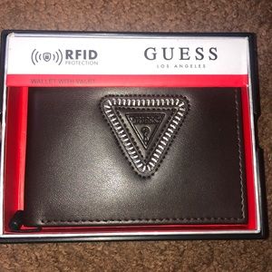 Guess brown leather wallet